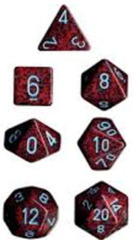 CHX25344 Silver Volcano Speckled Polyhedral 7-Dice Set